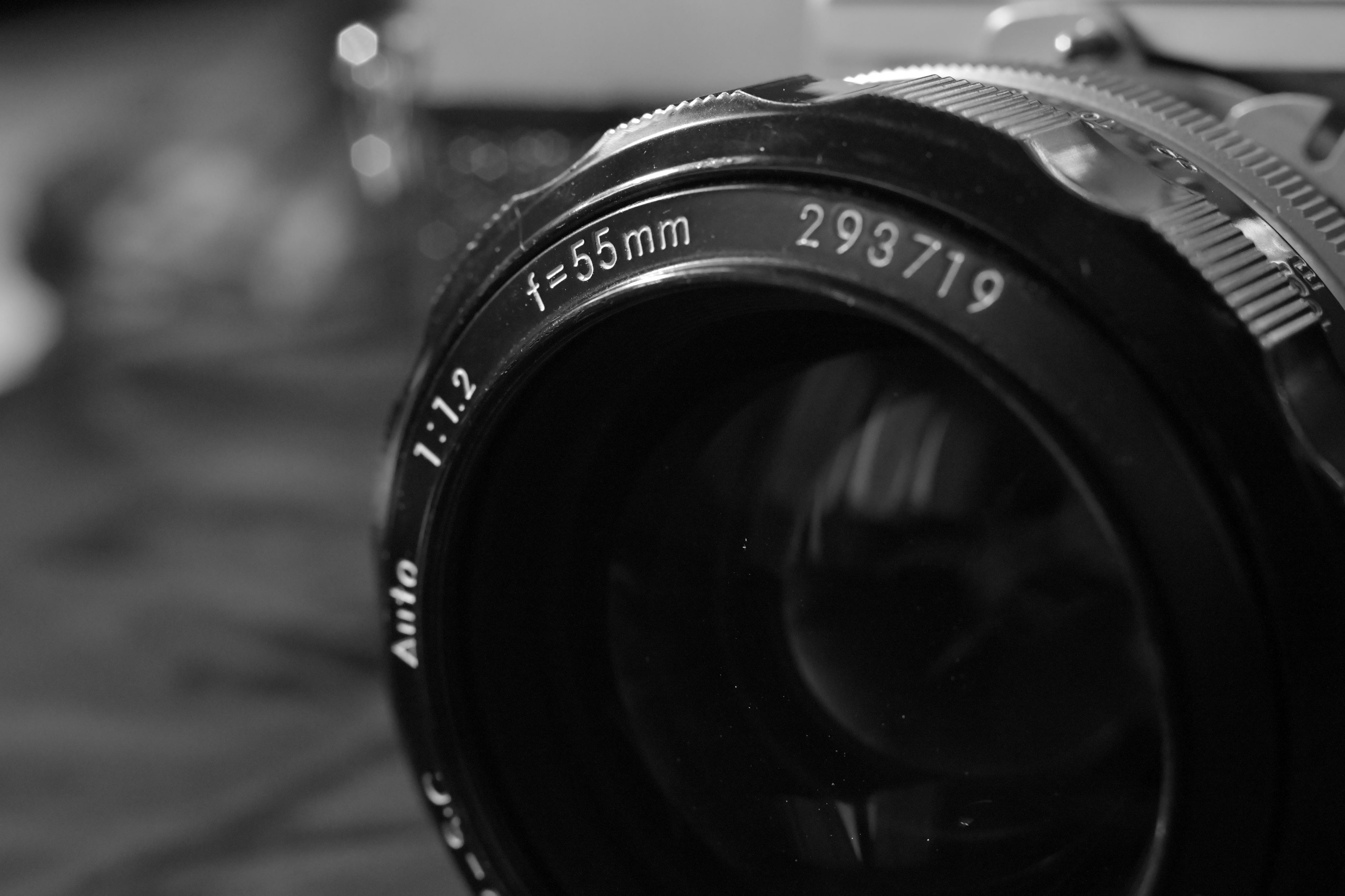 Nikkor 55mm f1,2 vu de face. © Rayhan RAHIM KHAN