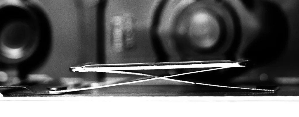 Film pressure plate on a Foca PF3.