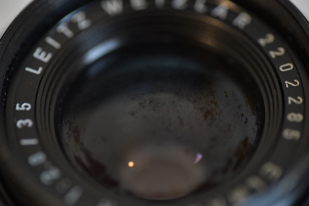Coating defect on a Leica R 35mm F2.8.