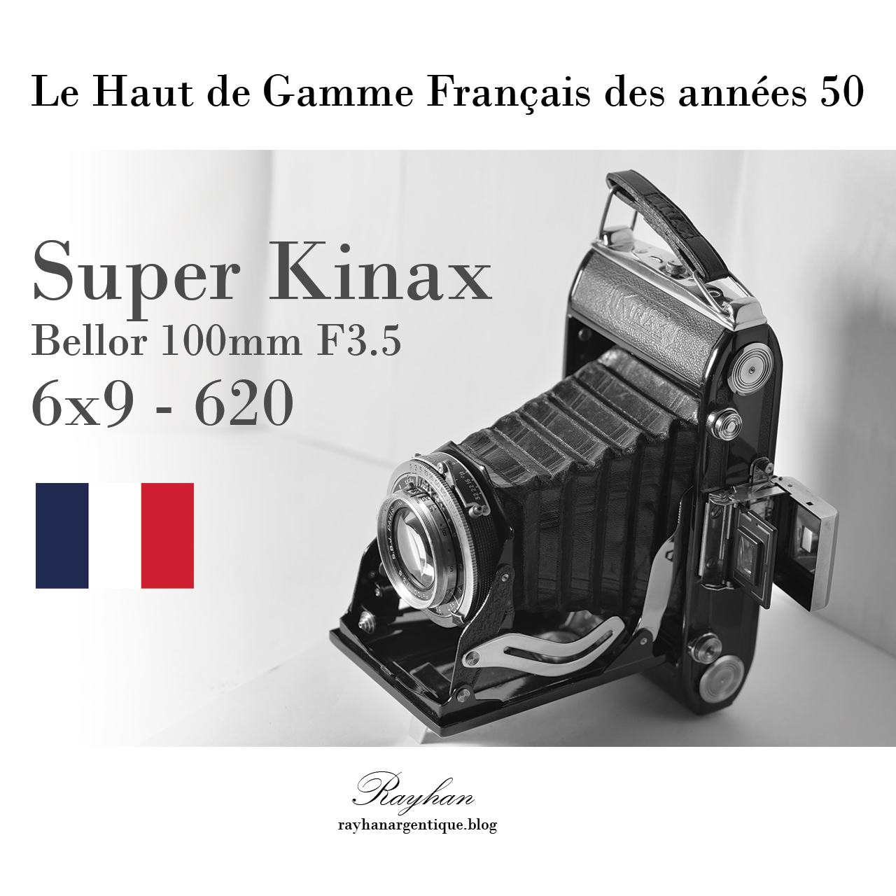 Le Super Kinax, appareil photo Français moyen-format 6×9