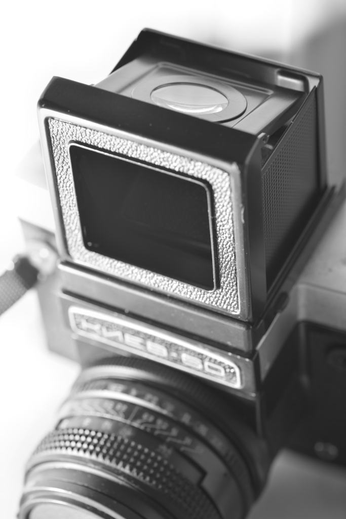 Waist-level finder of a Kiev 6C