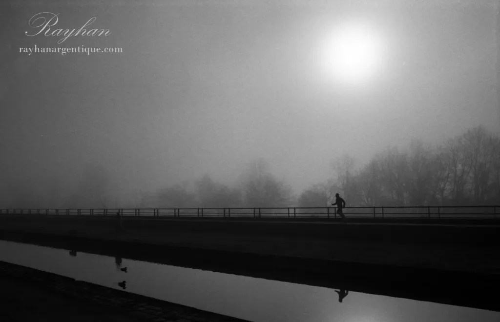 Chemin de halage, Orléans - Photo prise avec un Nikkor 28mm F2.8 AIS.