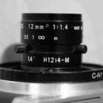 Objectif en monture C utiliser sur un appareil photo Nikon 1 grâce à un adaptateur.