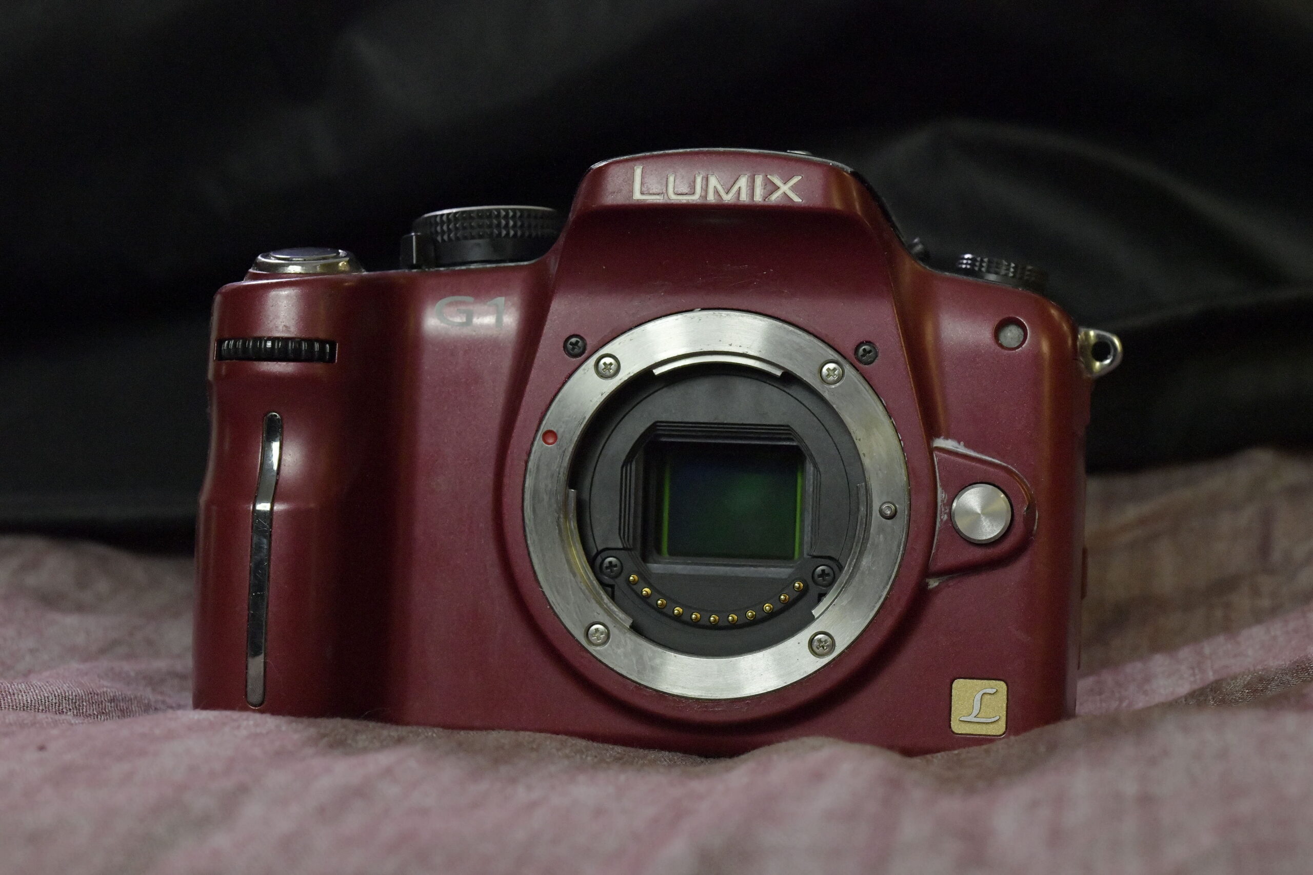 Panasonic Lumix G1 -front of the camera wihtout lens.