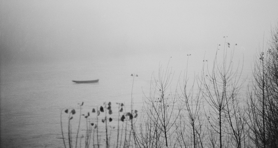 A boat adrift on the River. Final post processed photograph.