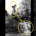 An annotated photograph showing the importance of properly placing subjects within the frame in order to give meaning to the image. Here, the subjects are scattered and nothing stands out.